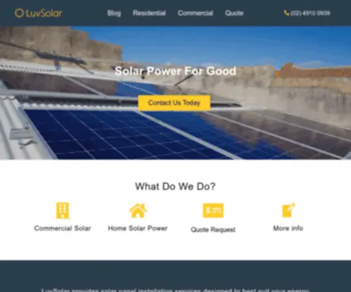 Luvsolar.com.au(Solar Panel Installers) Screenshot