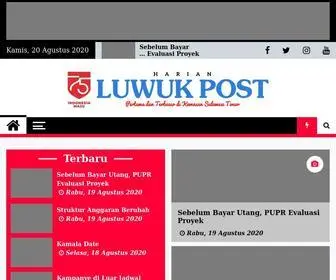 Luwukpost.id(Pertama dan Terbesar di Kawasan Sulawesi Timur) Screenshot