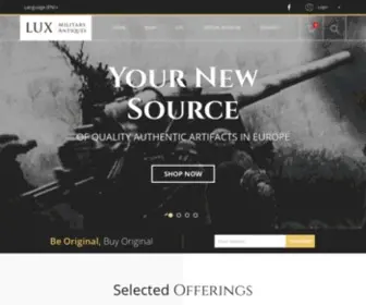 Lux-Military-Antiques.com(Lux Military Antiques) Screenshot