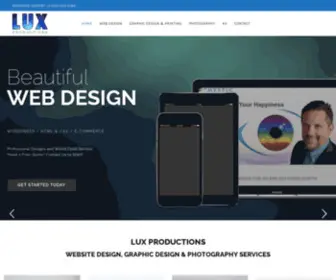 Lux-Productions.com(Web design) Screenshot