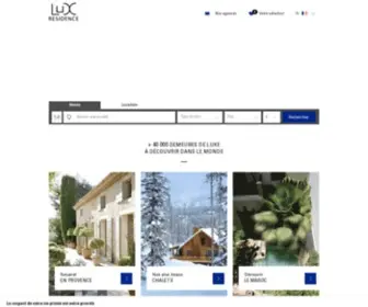 Lux-Residence.com(Immobilier de prestige) Screenshot
