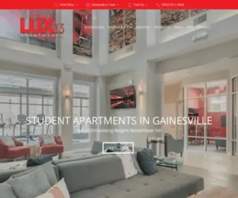 Lux13Apartments.com(Lux 13) Screenshot