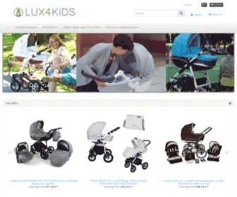 Lux4Kids.de(Lux4Kids Kinderwagen direkt beim Hersteller kaufen) Screenshot