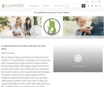 Lux4Kids.fr(Lux4Kids Kinderwagen direkt beim Hersteller kaufen) Screenshot