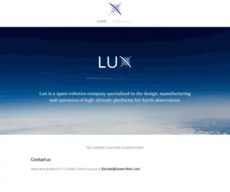 Luxaerobot.com(Lux Aerobot) Screenshot