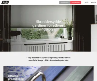 Luxaflex.no(Skreddersydde gardiner) Screenshot