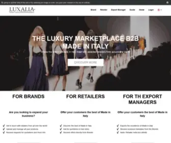 Luxalia.it(Italian Luxury B2B Marketplace) Screenshot