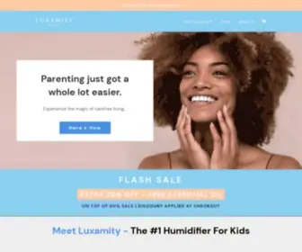 Luxamity.com(Effortless Allergy Relief For Kids) Screenshot