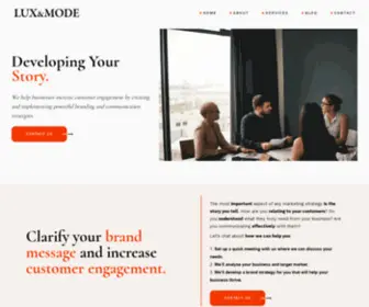 Luxandmode.com(LUX & MODE Digital) Screenshot