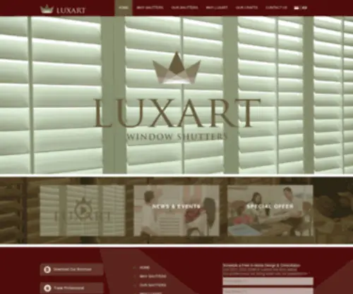 Luxart-Shutters.com(Luxart Shutters) Screenshot