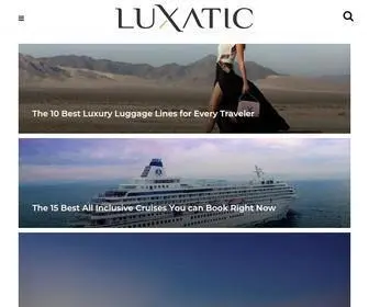 Luxatic.com(Luxury Lifestyle at its Finest) Screenshot