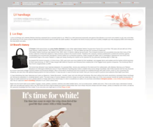 Luxbags.org(Best French handbags from Louis Vuitton) Screenshot