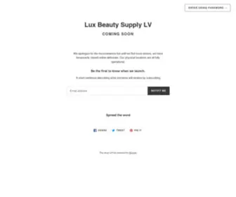 Luxbeautysupplylv.com(Lux Beauty Supply LV) Screenshot