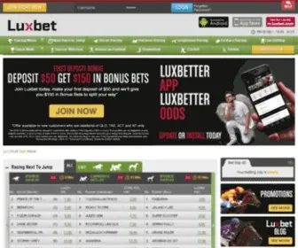 Luxbet.com Screenshot