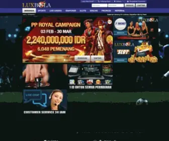 Luxbola88.com Screenshot