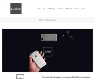 Luxboxcase.com(LuxBox Case ZERO) Screenshot