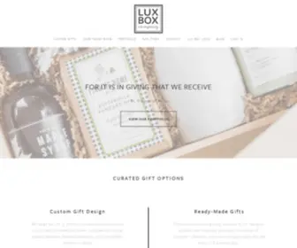 Luxboxco.com(LUX BOX Company) Screenshot