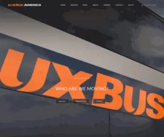 Luxbusamerica.com(Lux Bus America) Screenshot