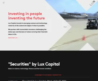 Luxcapital.com(Lux Capital) Screenshot