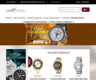 Luxchoice.com(Makes authentic luxury an attainable and fulfilling dream. Shop and save on well) Screenshot