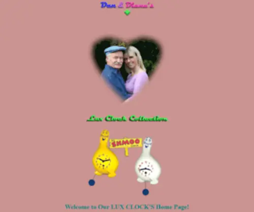Luxclocks.net(Dan & Diana's LUX CLOCK COLLECTION) Screenshot