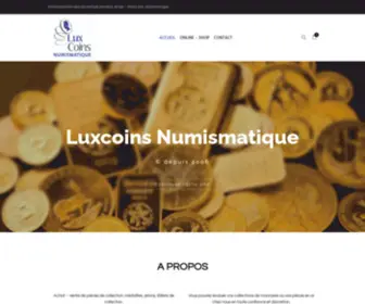 Luxcoins.lu(Numismatique shop) Screenshot