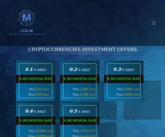 Luxcripto.com(Bull club) Screenshot