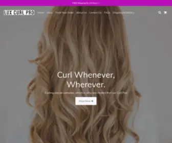 Luxcurlpro.com(Lux Curl Pro) Screenshot
