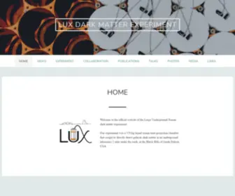 LuxDarkmatter.org(LUX Dark Matter Collaboration) Screenshot