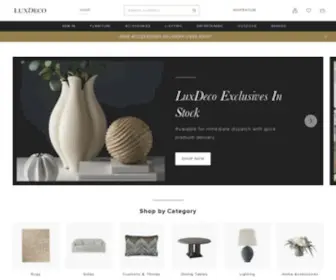 LuxDeco.com(Luxury Furniture) Screenshot