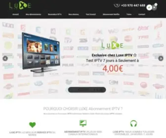 Luxe-IPTV.com(Luxe IPTV ⇒ ✪ Abonnement iPTV Premium) Screenshot