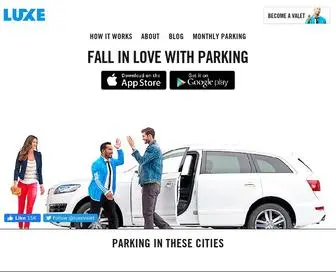 Luxe.com(On Demand Parking & Valet Services) Screenshot