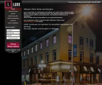 Luxebistro.com(LUXE) Screenshot