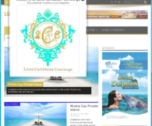 Luxecaribbeanconcierge.com(Luxury Caribbean Destination & Vendors) Screenshot