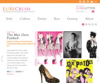 Luxecrush.com(Luxury magazine) Screenshot