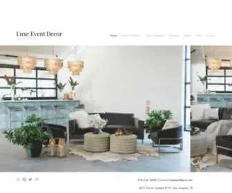 Luxeeventdecor.com(Luxe) Screenshot