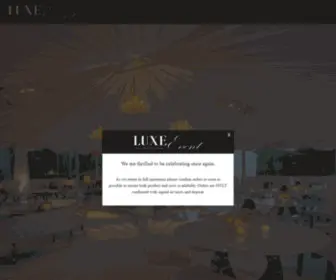 Luxeeventrentals.com(Luxe Event Rentals) Screenshot