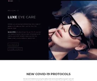 Luxeeyecare.ca(Luxe Eye Care) Screenshot