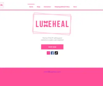 Luxeheal.com(Post Surgical) Screenshot