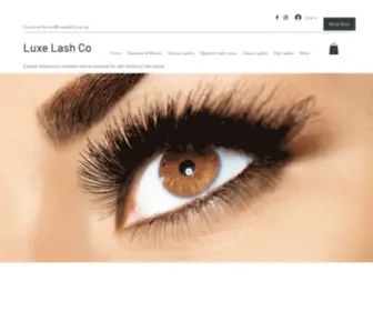 Luxelashco.shop(Eyelash Extensions) Screenshot