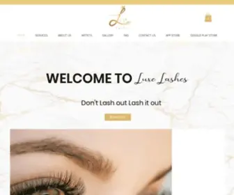 Luxelasheslv.com(Lashes) Screenshot