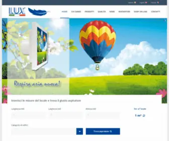 Luxelettromeccanica.com(LMT SRL LUX aspiratori ed aeratori) Screenshot