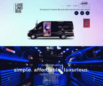 Luxelimobus.com(Party Bus Rental) Screenshot