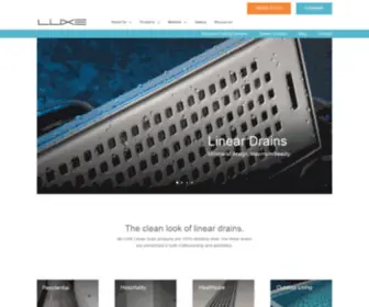 Luxelineardrains.com(LUXE Linear Drains) Screenshot