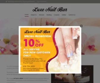 Luxenailbargrandrapids.com(Come visit us to try hundreds of nail colors from our nail salon 49506) Screenshot