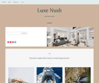 Luxenush.com(Luxe Nush) Screenshot