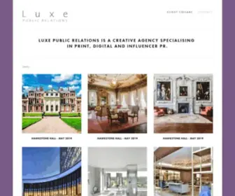 Luxepr.com(Luxe Public Relations) Screenshot