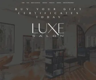 Luxesalonsycamore.com(LUXE Salon) Screenshot