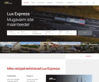 Luxexpress.eu(Lux Expressi bussipiletid) Screenshot