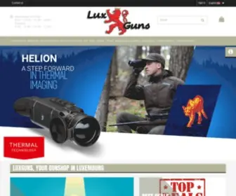 Luxguns.com(Ihr Waffen Grosshandel in Luxemburg) Screenshot